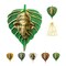 Leaf Ganesha Return Gift, Diwali Navrathri Decoration, Ganesh Wall Decor,housewarming Gift,indian Wedding, Pooja Puja Favor, Idol Statues, Feng Shui